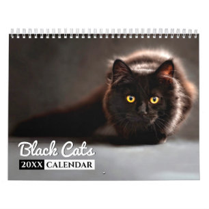 Calendário da Parede de Fotos 2022 do Black Cats