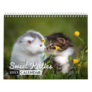 Calendário da Parede de Fotos 2022 para Gatinhos 