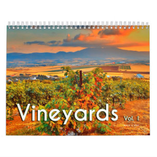 Calendário Da Parede De Vinhos - Vinyards, Vol.1