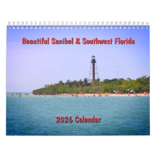Calendário da Parede Sanibel & Southwest da Flórid