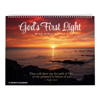 Calendário da Primeira Luz de Deus - Com Versículo