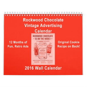 Calendário da propaganda do Co do chocolate do KRW