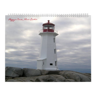 Calendário da rota do farol da angra de Peggy