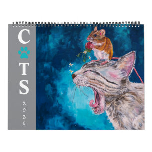 Calendário da Série de Artistas de Gatos de 2026 s