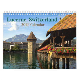 Calendário da Suiça de Luzerna 2026