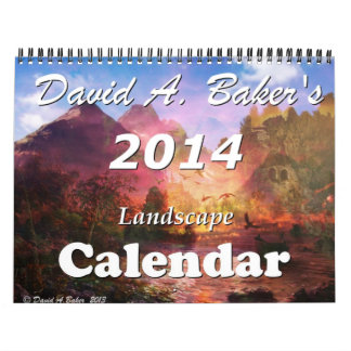 Calendário da terra da fantasia pelo artista David