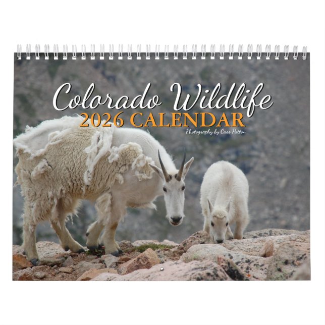 Calendário da Vida Selvagem do Colorado (Capa)