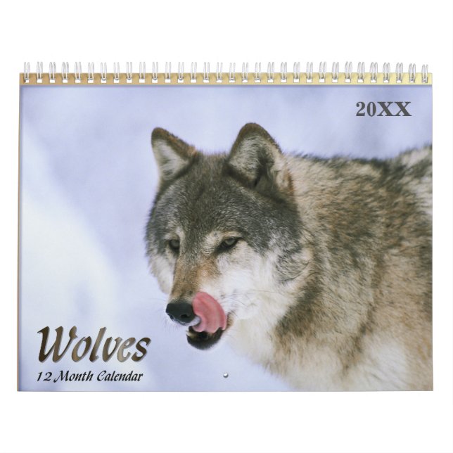 Calendário da Vida Selvagem dos Lobos 2021 (Capa)