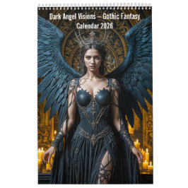 Calendário Dark Angel Visions – Gothic Fantasy Calendar 2026