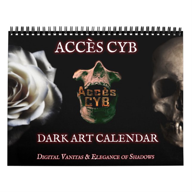 Calendário Dark Art Wall Calendar – Horizontal Format (Capa)