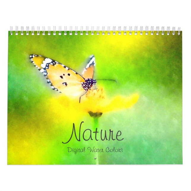 Calendário das Aquarelas Digitais da Natureza (Capa)