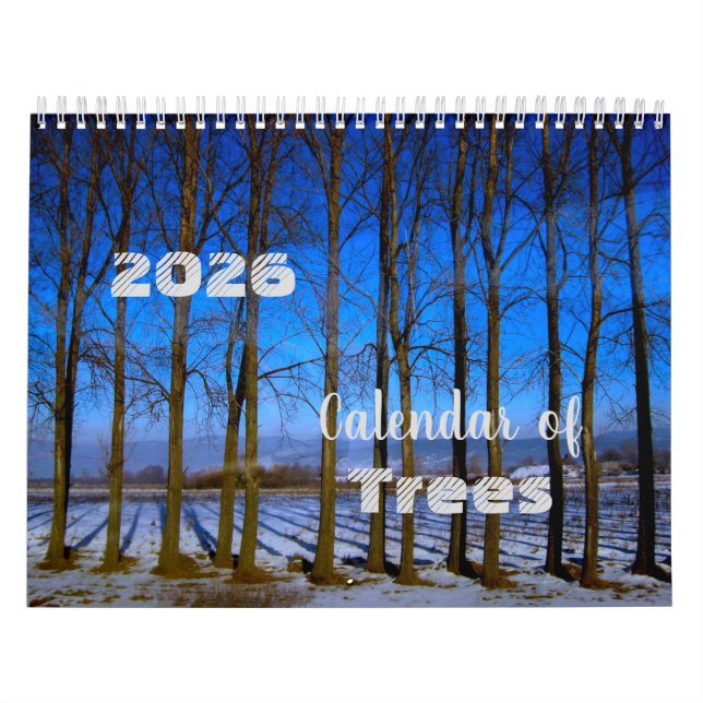 Calendário das Árvores 2025 Fotos Belas (Capa)