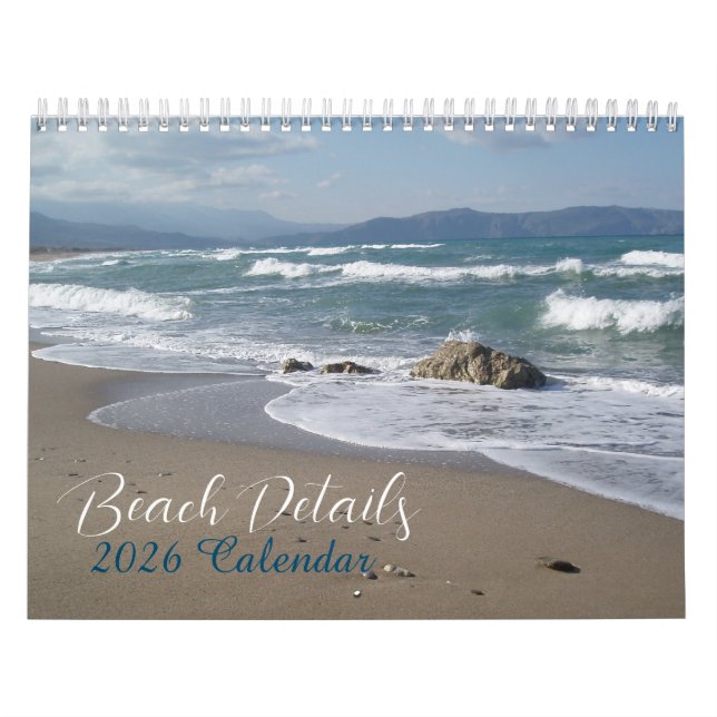 Calendário das Cenas de Praia 2026 (Capa)