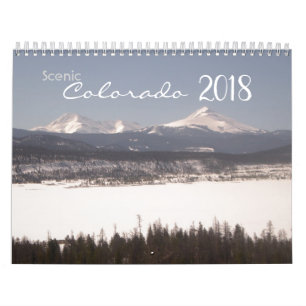 Calendário das Cidades Cênicas do Colorado em 2018