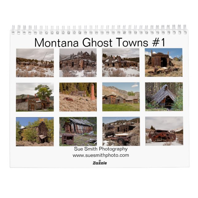 Calendário das Cidades Fantasmas de Montana nº 1 (Verso)