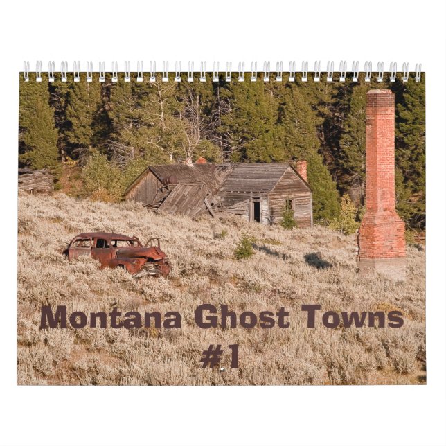 Calendário das Cidades Fantasmas de Montana nº 1 (Capa)