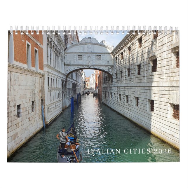 Calendário das cidades italianas 2026 (Capa)