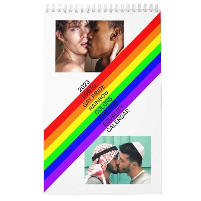 Calendário das Cores do Arco-Íris do Orgulho gay L (Capa)