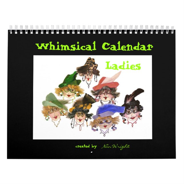 Calendário das Damas Whimsical (Capa)
