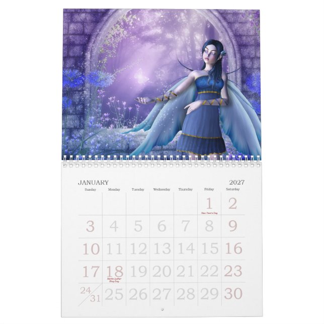 Calendário das fadas 2012 por Emma Marlow (Jan 2027)