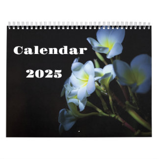 Calendário das flores brancas 202y