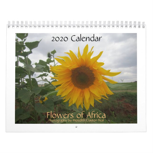 Calendário das Flores da África (Capa)
