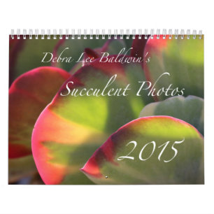 Calendário das fotos 2015 do Succulent de Debra