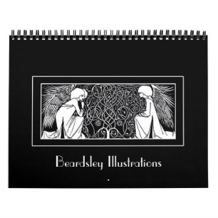 Calendário das ilustrações de Nouveau da arte d