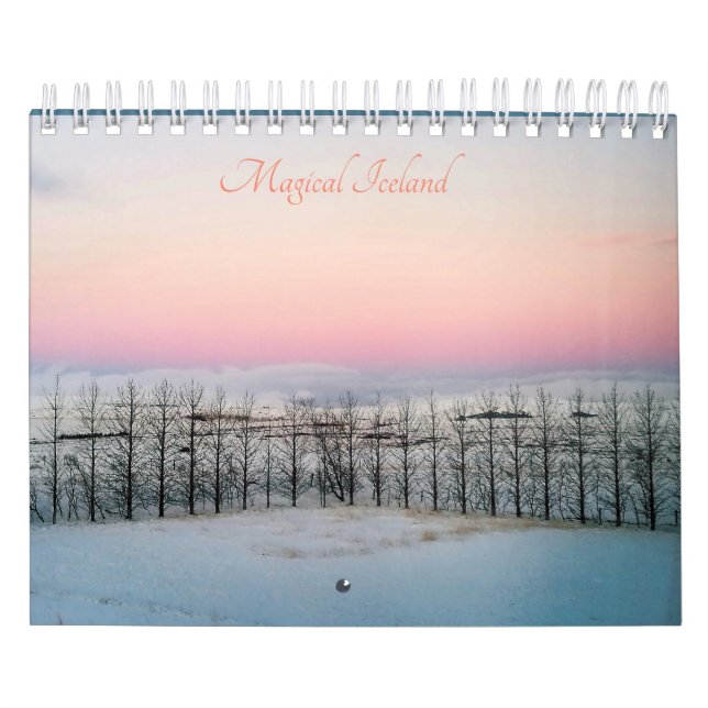 Calendário das paisagens da Islândia para 2020 (Capa)