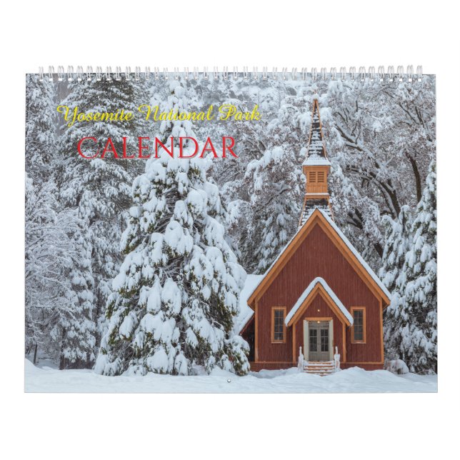Calendário das Paisagens do Parque Nacional Yosemi (Capa)