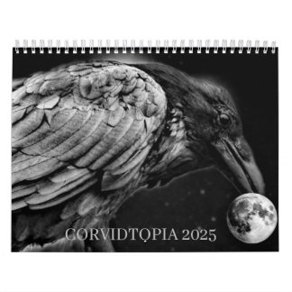 Calendário das paredes do Corvidtopia Raven 2025