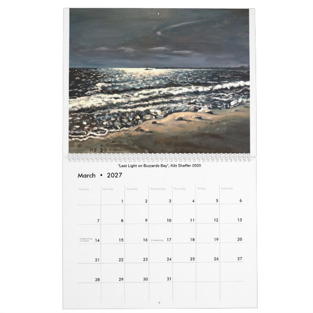 Calendário das Pinturas do Kitt Shaffer 2020 (Mar 2027)