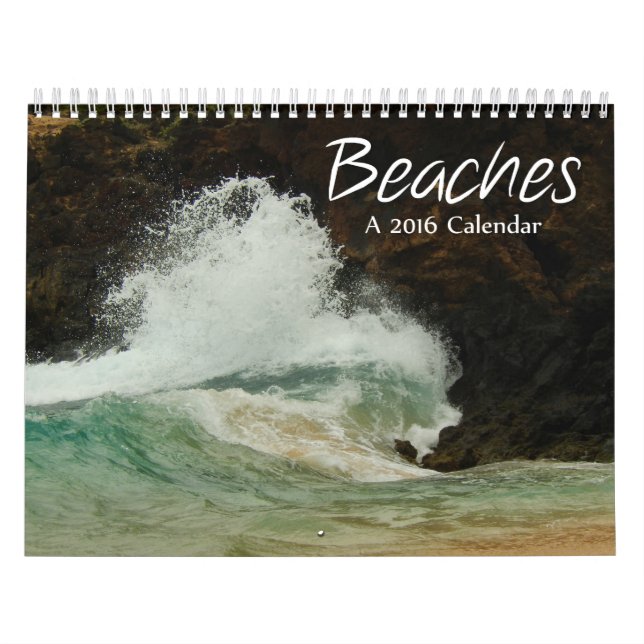 Calendário das praias 2016 do mundo (Capa)