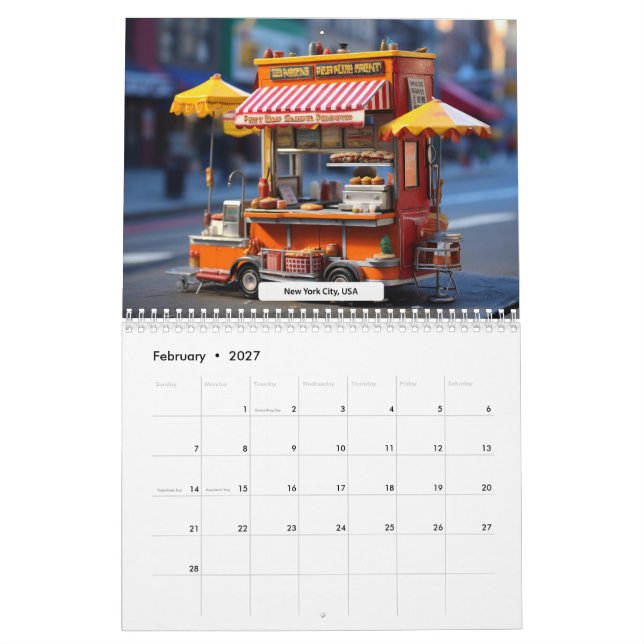 Calendário das Ruas Mundiais em Miniatura (Fev 2027)