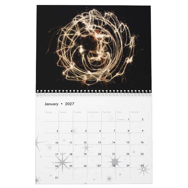 Calendário Datas de SparklerArt (Jan 2027)