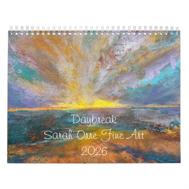 Calendário Daybreak 2026, Sarah Orre Fine Art Calendar (Capa)