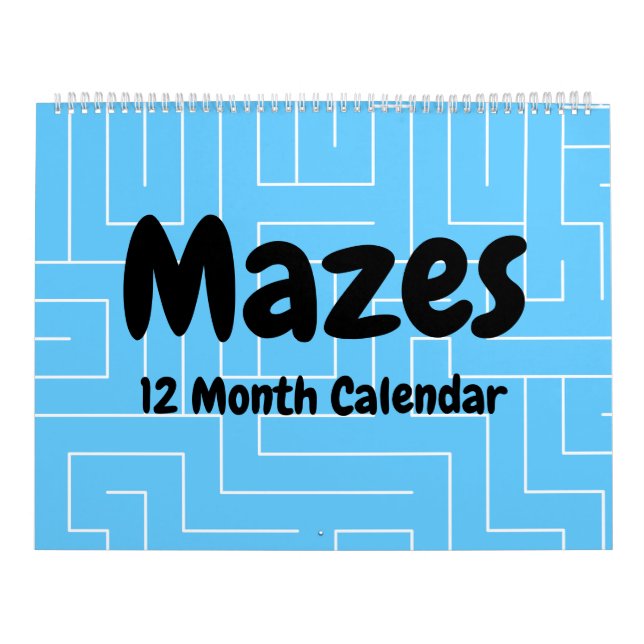 Calendário de 12 Mazes (Capa)
