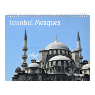 Calendário de 12 meses das Mesquitas de Istambul