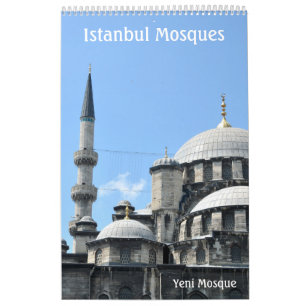 Calendário de 12 meses das Mesquitas de Istambul