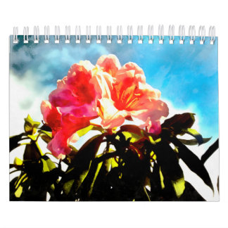Calendário de 12 Meses de Momentos Polaroides Flor