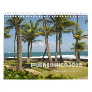 Calendário de 12 Meses de Porto Rico 2026