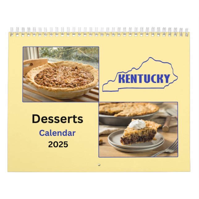 Calendário de 12 Meses do Kentucky Desserts (Capa)