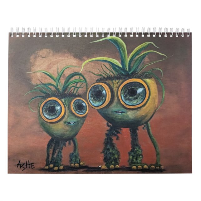 Calendário de 12 meses do Surrealismo Imporal Fant (Capa)
