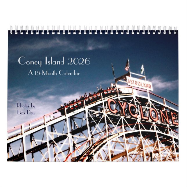 Calendário de 15 Meses da Ilha Coney 2026 (Capa)