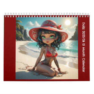 Calendário de 15 Meses do Dollz 2025/26