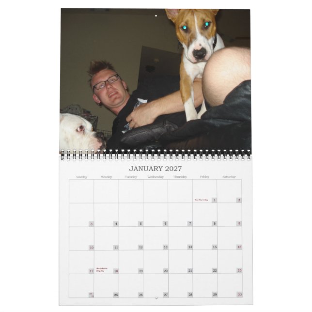 Calendário de 2009 cães - personalizado - C… - (Jan 2027)