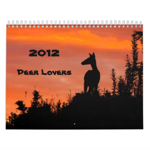 Calendário de 2012 amantes dos cervos