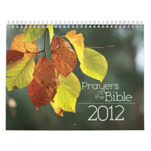 Calendário de 2012 cristãos: Orações da bíbli