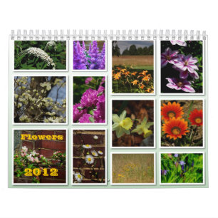 Calendário de 2012 flores