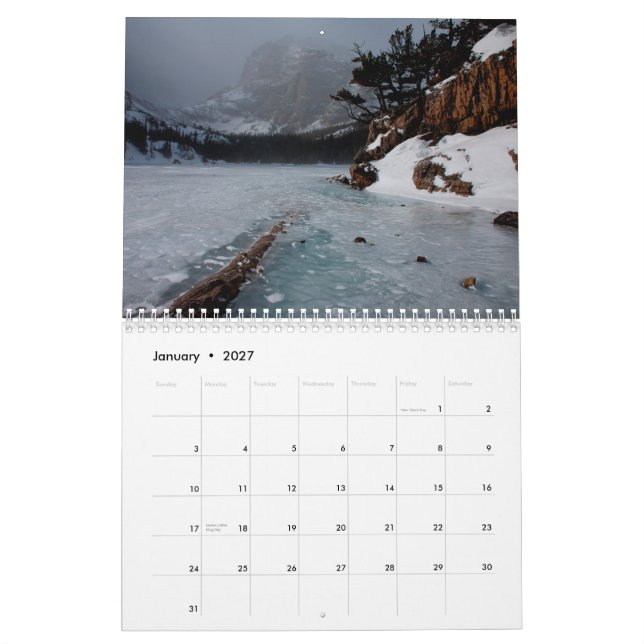 calendário de 2012 paisagens (Jan 2027)